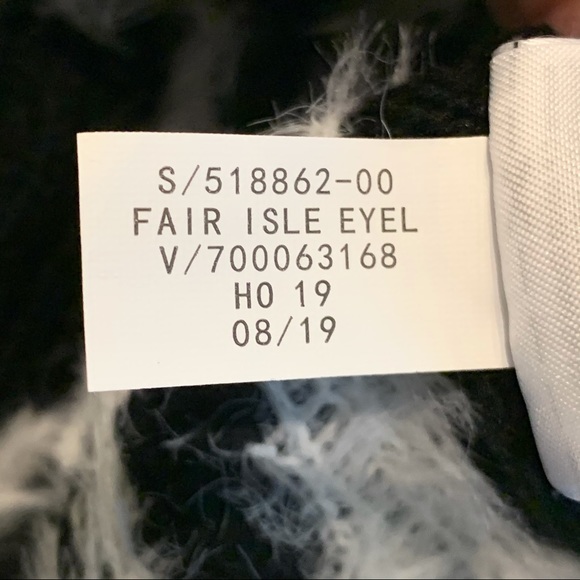 BANANA REPUBLIC Black & White Fair Isle Sweater - Picture 4 of 10